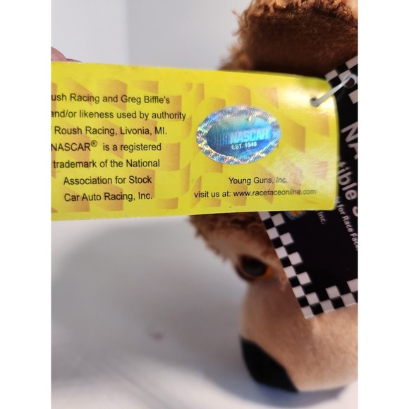 Subway National Guard Nascar Collector Bear Plush Greg Biffle With Tags - Picture 10 of 13